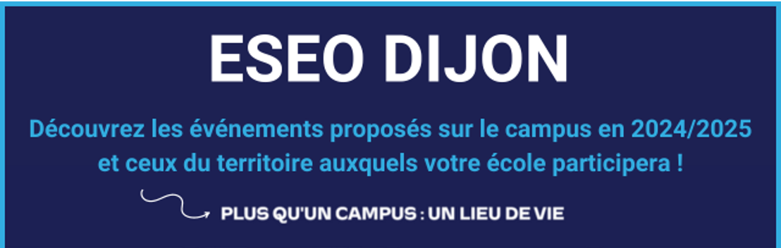 ESEO Campus Dijon : demandez le programme !