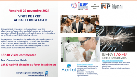 [IESF Alsace] Visite de deux CRT sur le Parc d’Innovation d’Illkirch